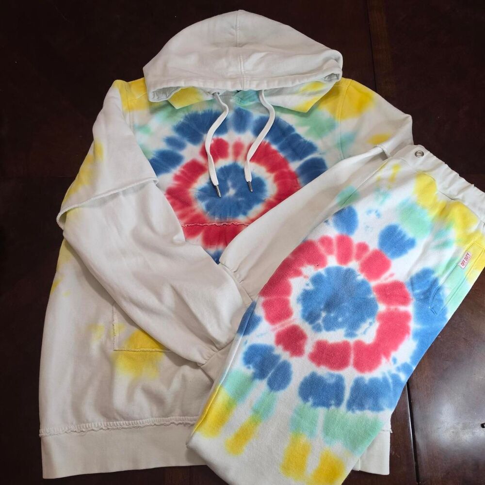 Off Duty Tie Dye Matching Sweatshirt and Sweatpants